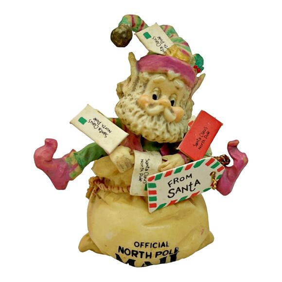 Enesco The North Pole Village Crinkles Mail Sandra Zimnicki 830143 Vintage 1990 - Picture 2 of 5